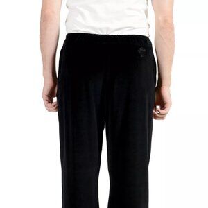 Versace Men's Black Velour Track Sweat Pants
